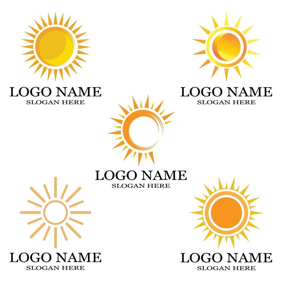 Sun Vector illustration Icon Logo Template design