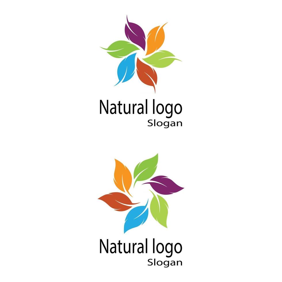 Leaf icon Vector Illustration design Logo template