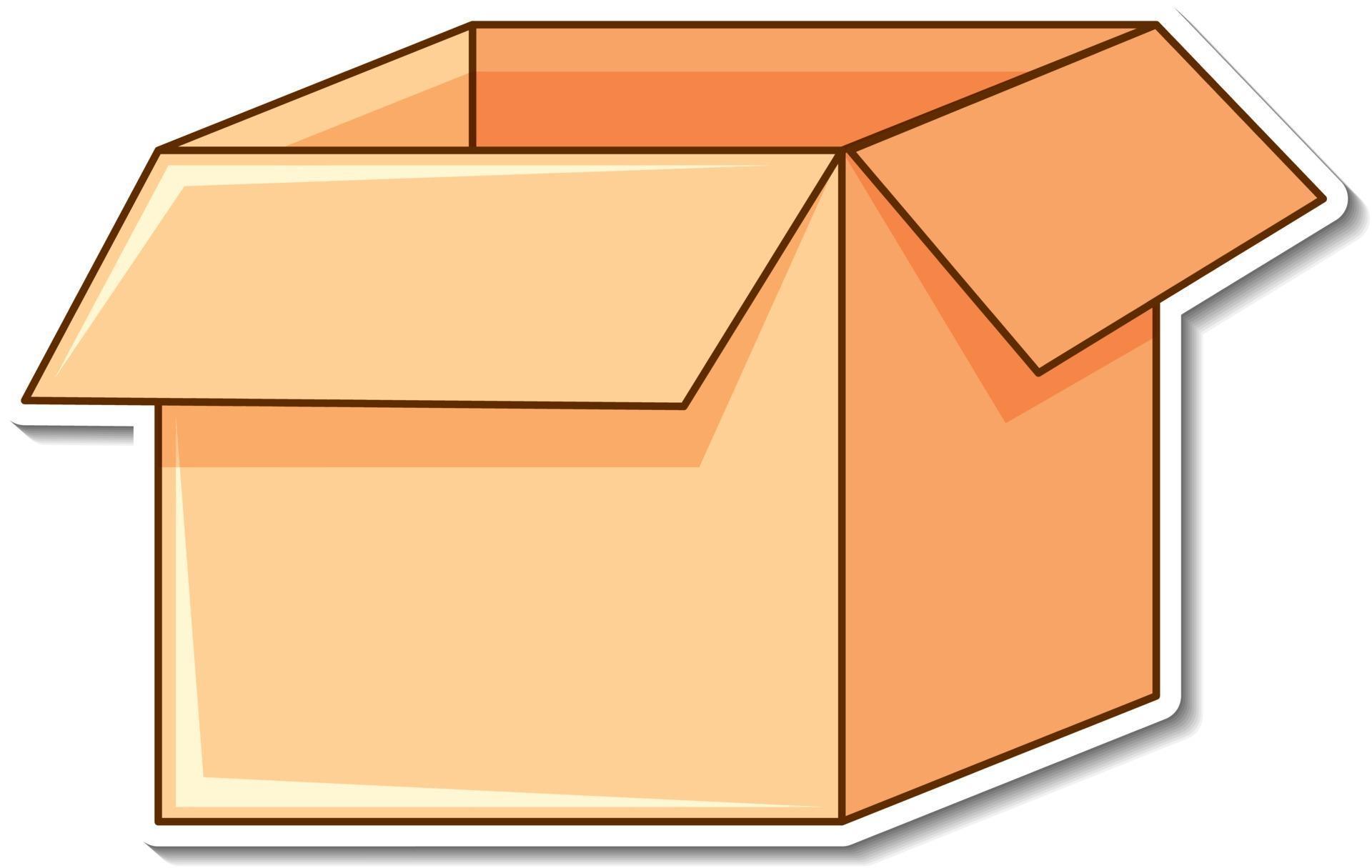 Sticker design with empty box open isolated 2812046 Vector Art at Vecteezy