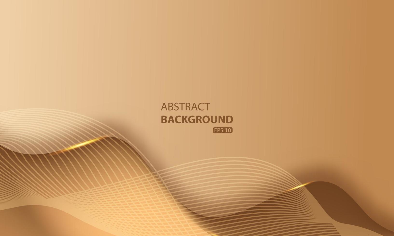 Abstract luxury golden lines background with glow effect vector