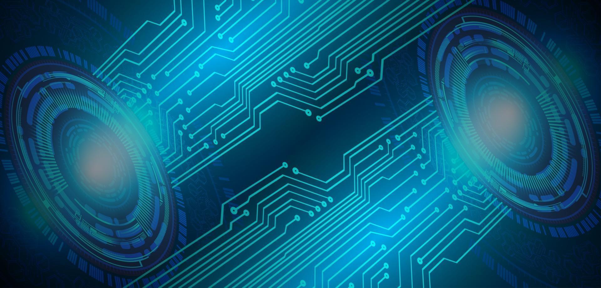 cyber circuit future technology concept background vector
