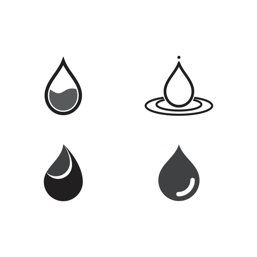 water drop icon vector