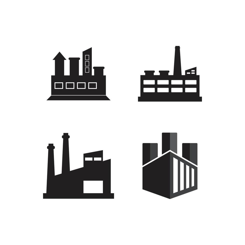 factory building industrial vector