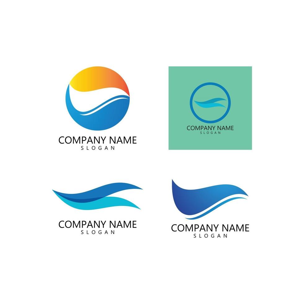 Water wave Logo vector