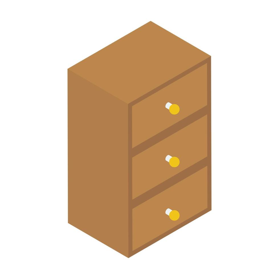Office Drawer Elements vector
