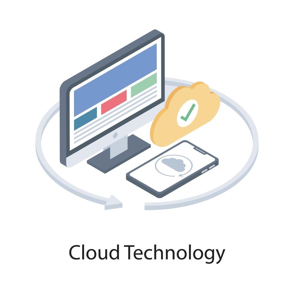 Cloud Computing Applications vector
