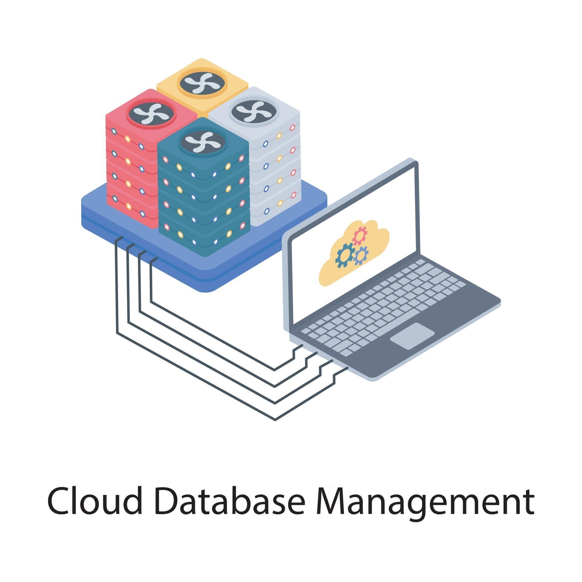 Cloud Database Management 2812837 Vector Art at Vecteezy
