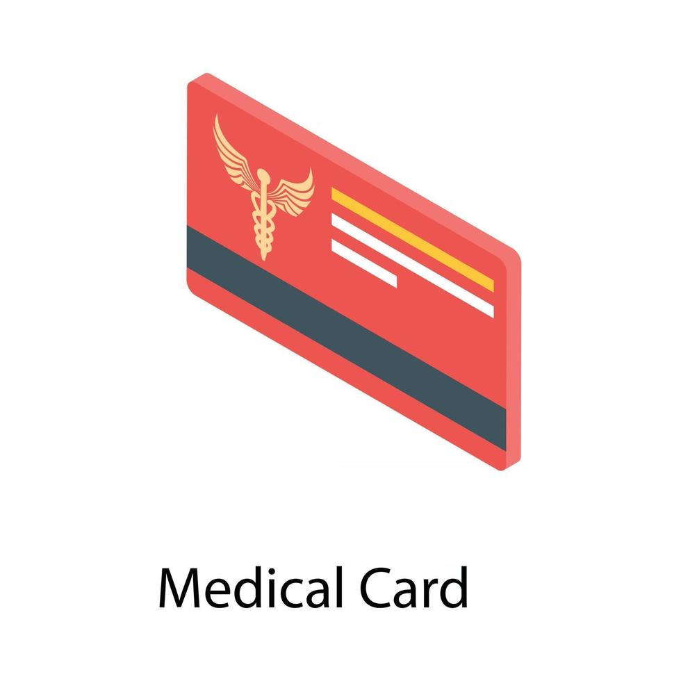 conceptos de tarjeta médica vector