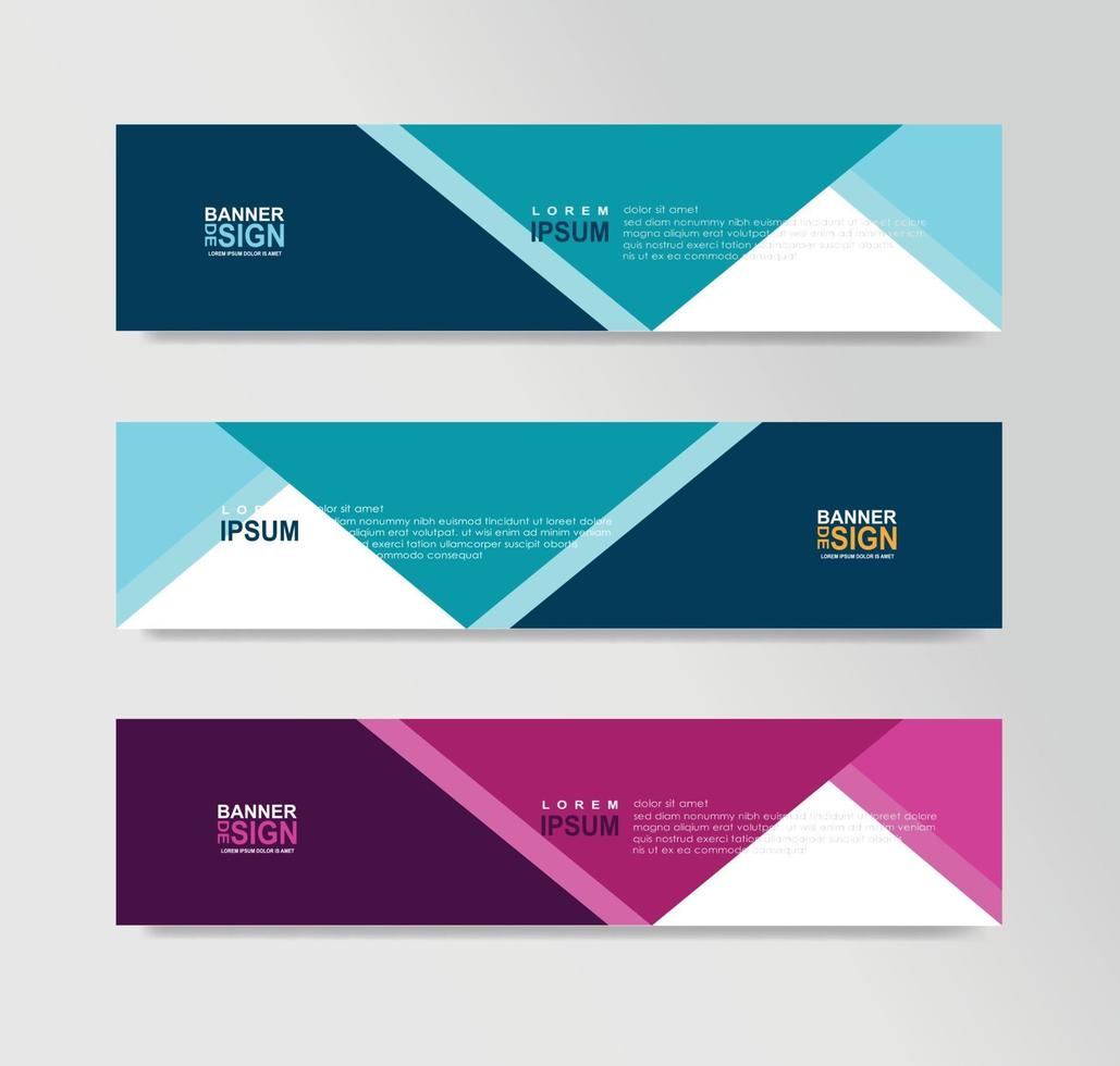 Vector Abstract Banner Design Web Template