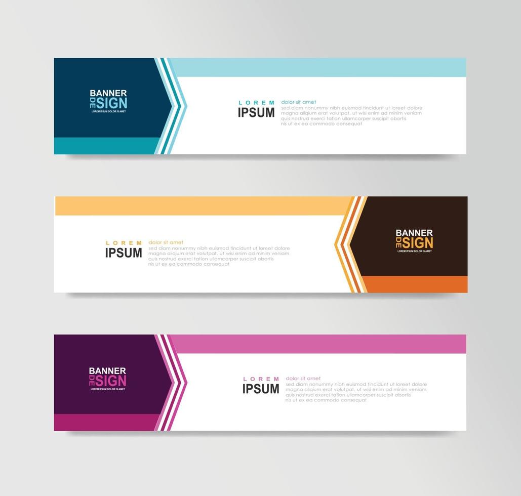 Vector Abstract Banner Design Web Template