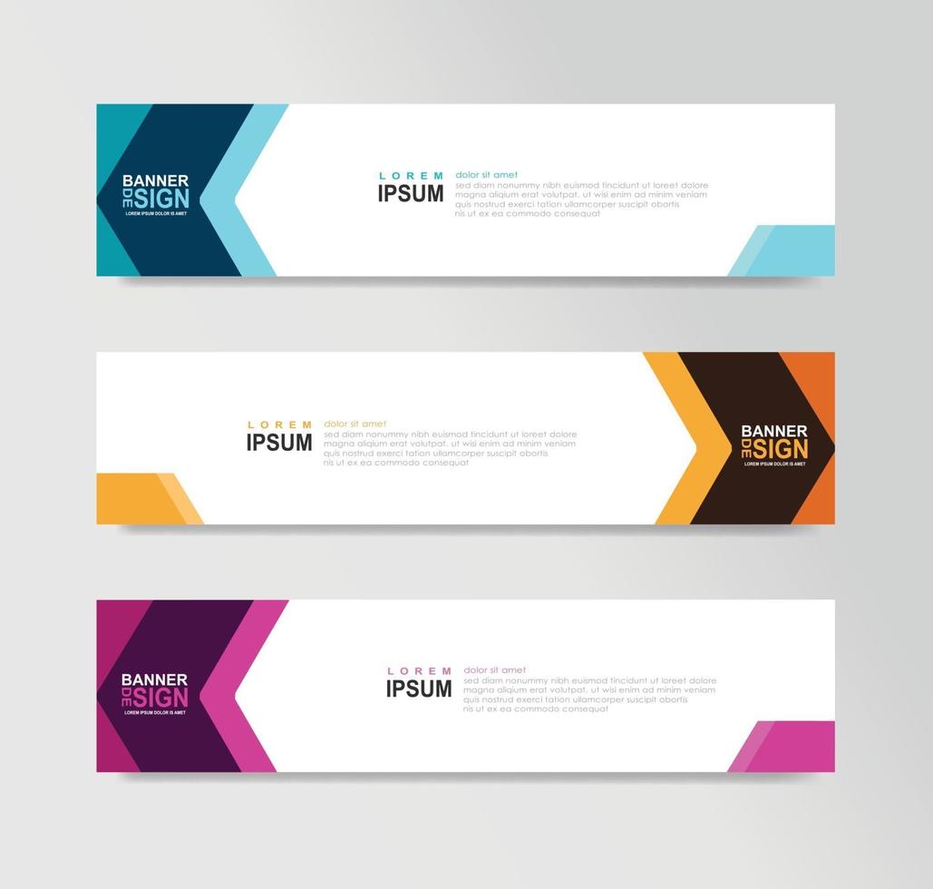 Vector Abstract Banner Design Web Template