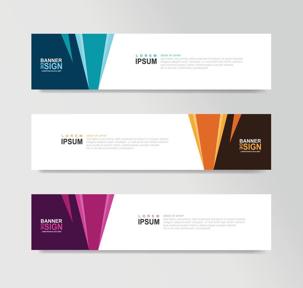 Vector Abstract Banner Design Web Template