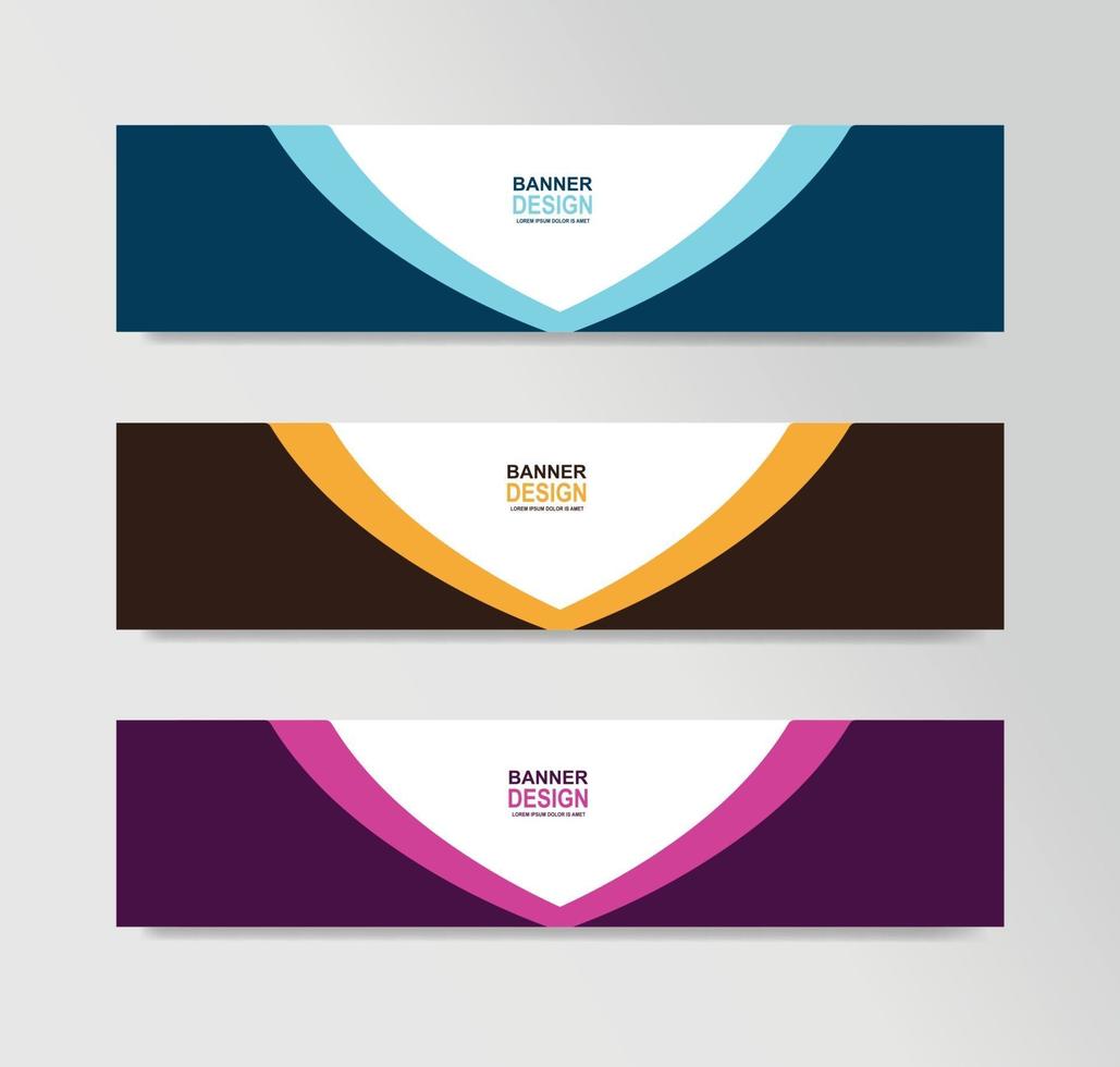 Vector Abstract Banner Design Web Template