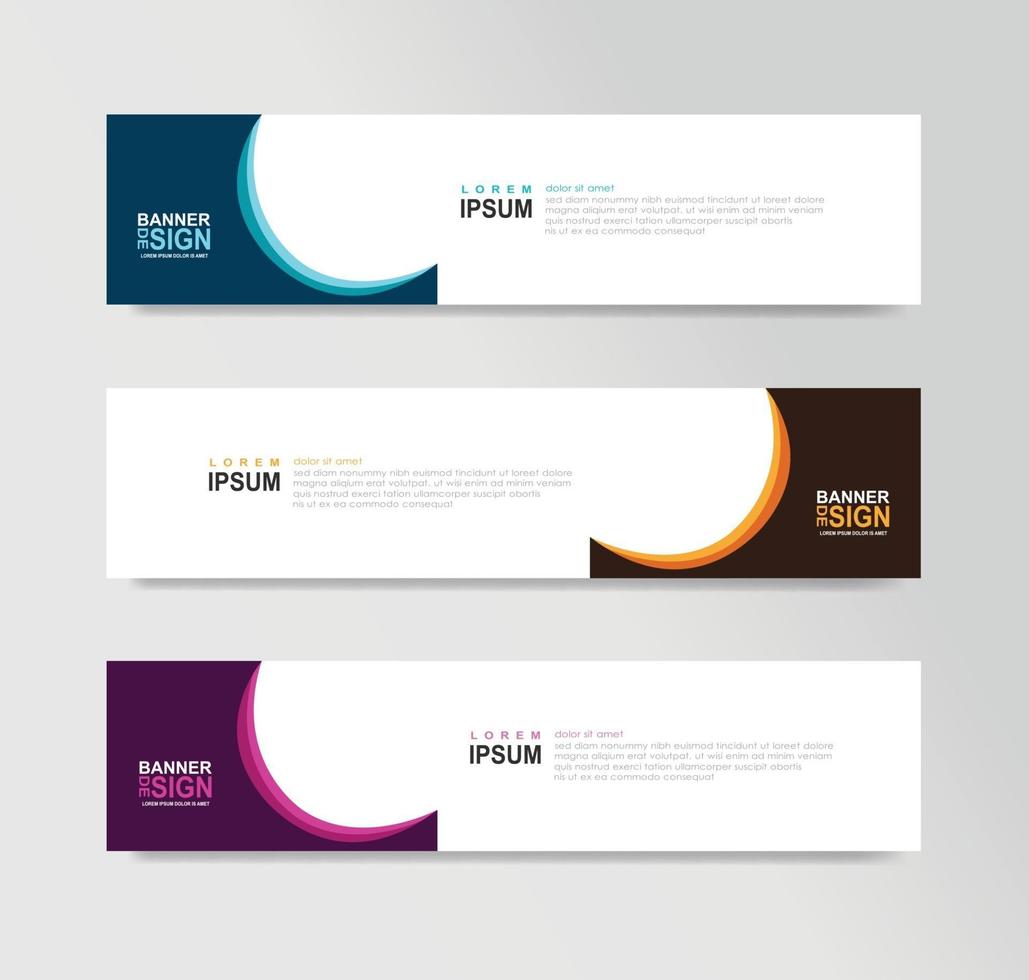 Vector Abstract Banner Design Web Template