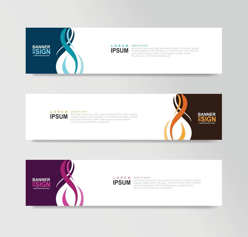 Vector Abstract Banner Design Web Template