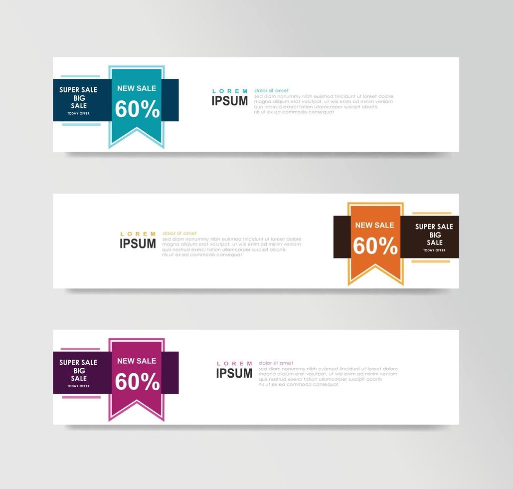 Vector Abstract Banner Design Web Template