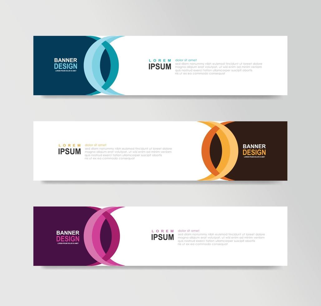 Vector Abstract Banner Design Web Template