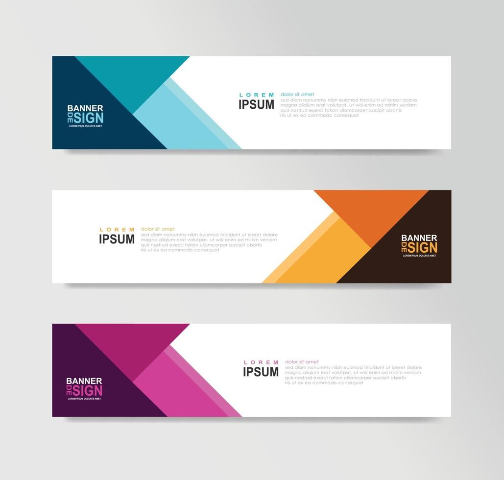 Vector Abstract Banner Design Web Template