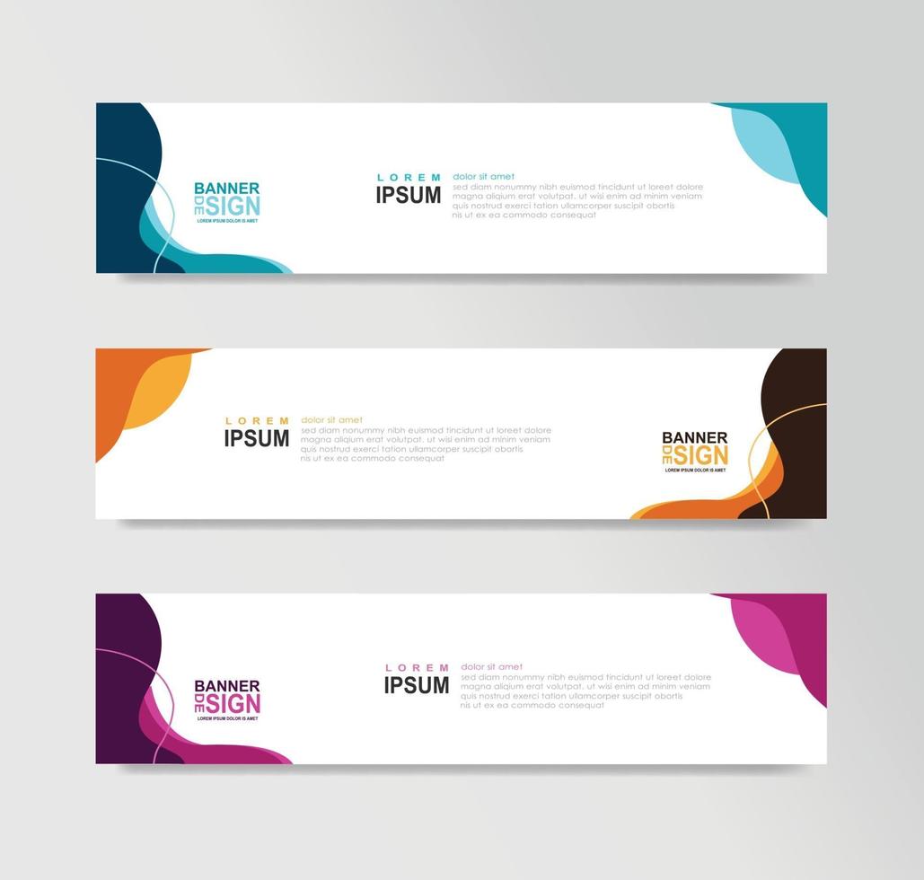 Vector Abstract Banner Design Web Template