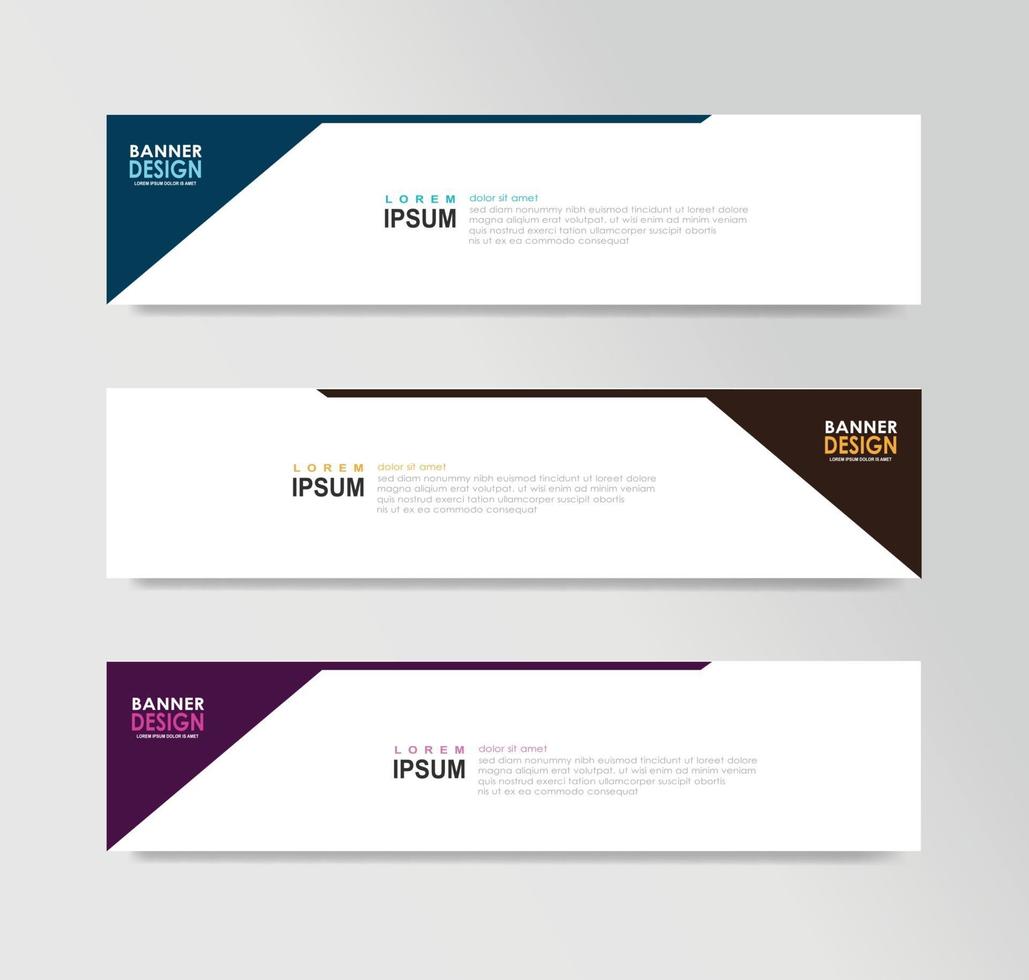 Vector Abstract Banner Design Web Template