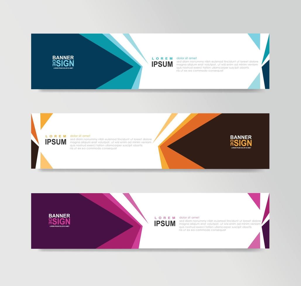 Vector Abstract Banner Design Web Template