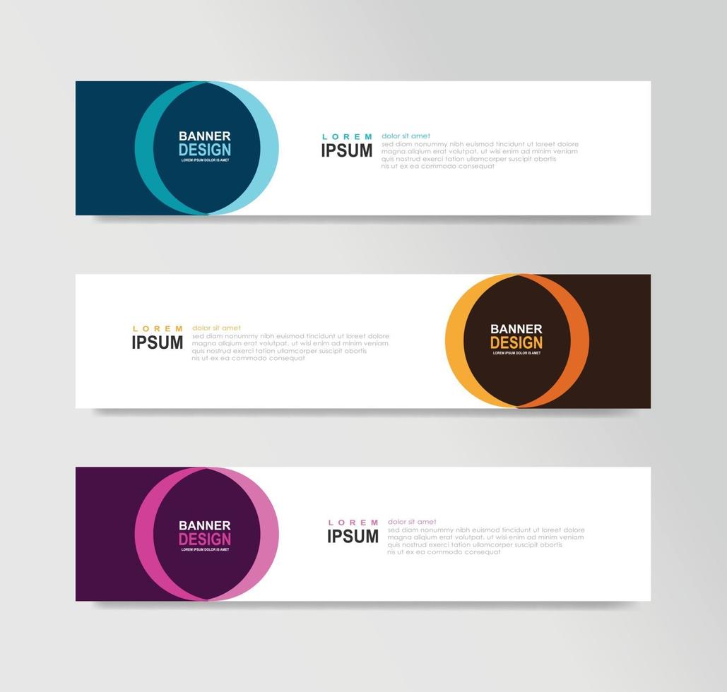 Vector Abstract Banner Design Web Template