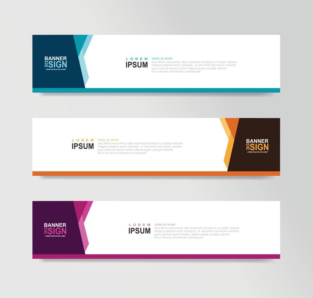 Vector Abstract Banner Design Web Template