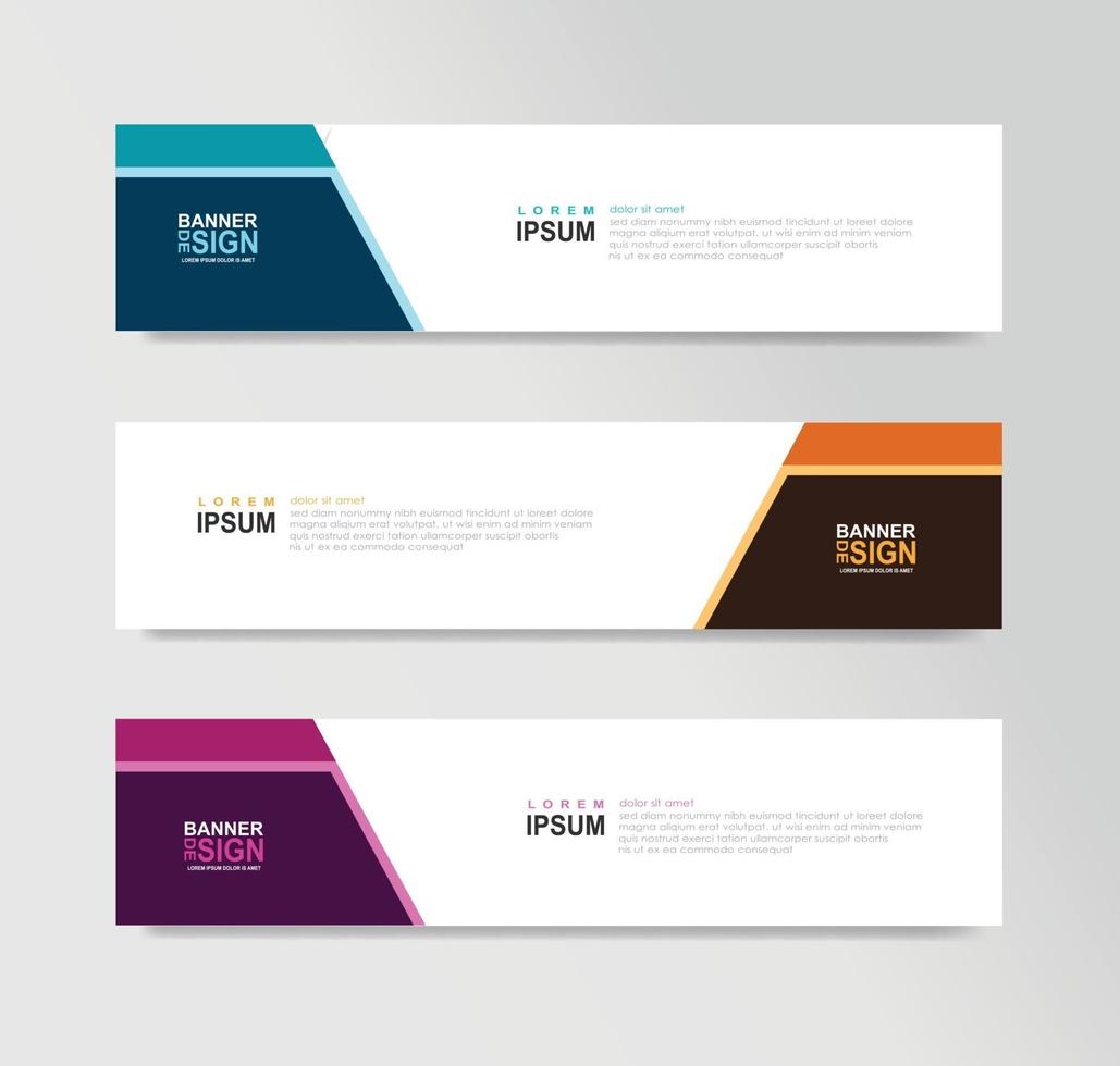 Vector Abstract Banner Design Web Template