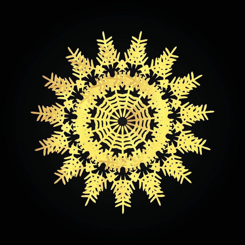 luxury golden mandala vector design