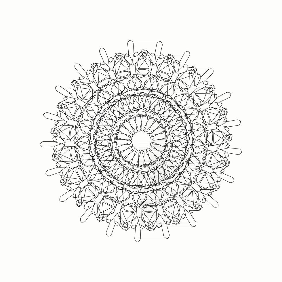 diseño decorativo y ornamental mandala vector