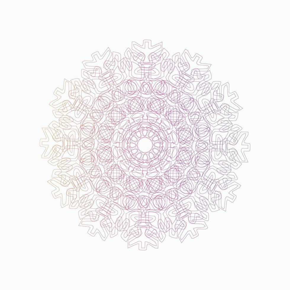 Mandala Decorative And Ornamental Abstract Colorful design vector