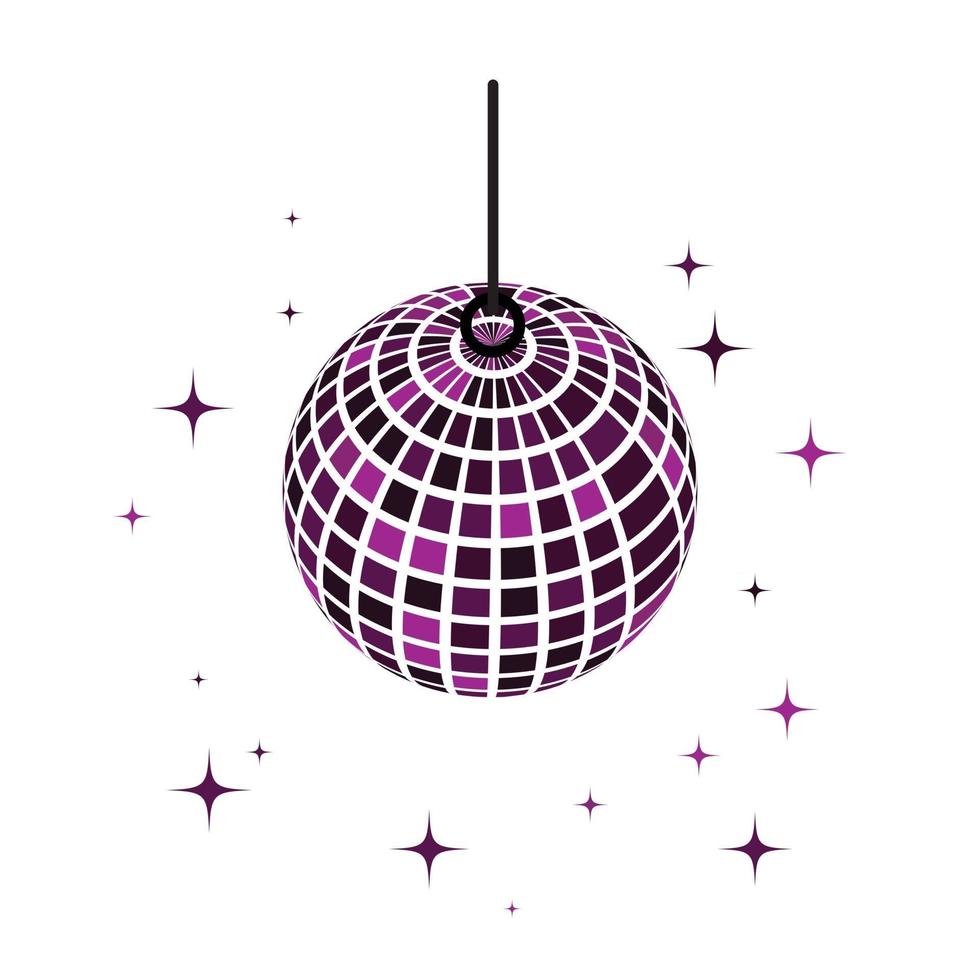 icono de bola de discoteca vector