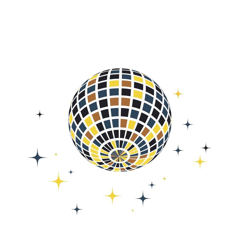 Disco ball icon vector