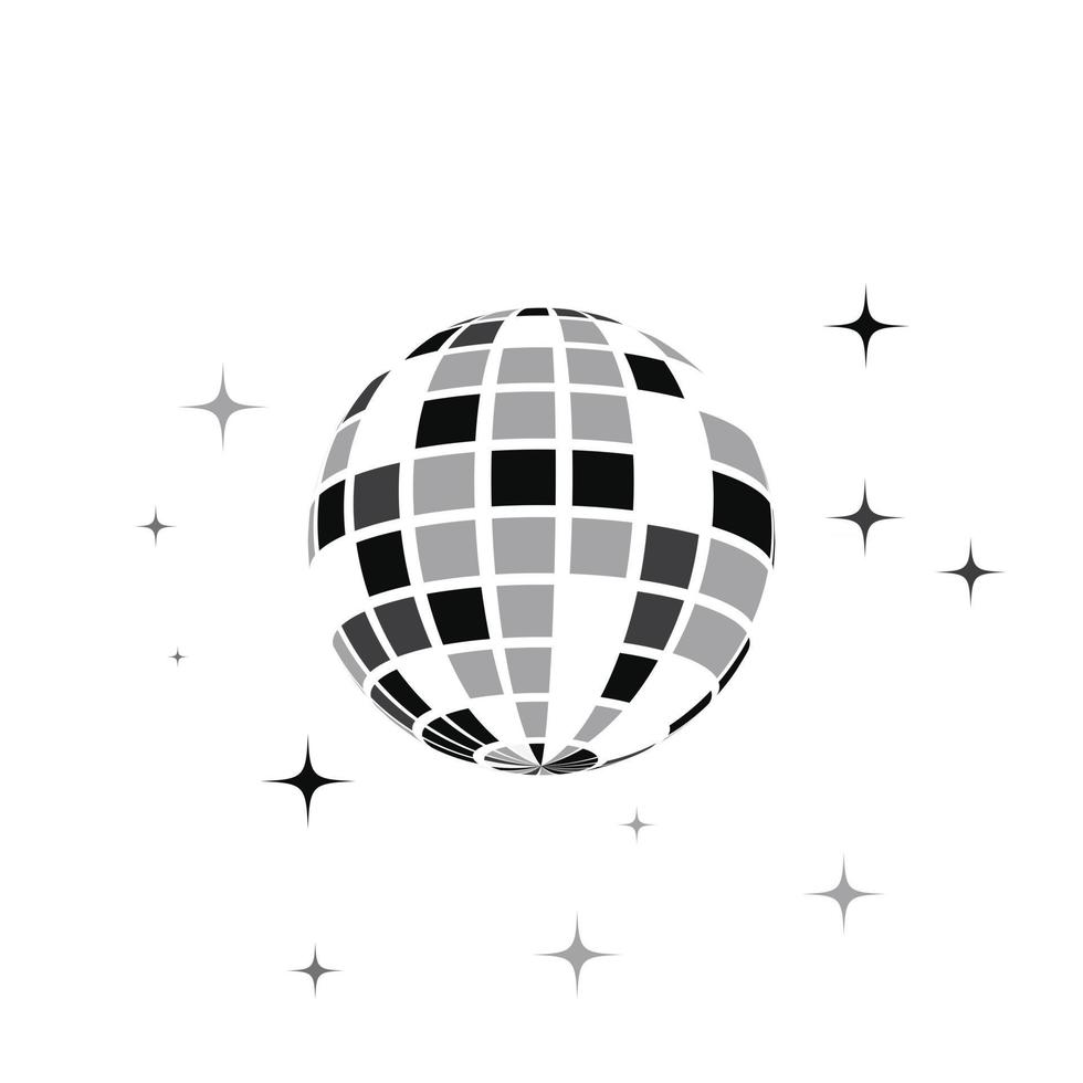 icono de bola de discoteca vector