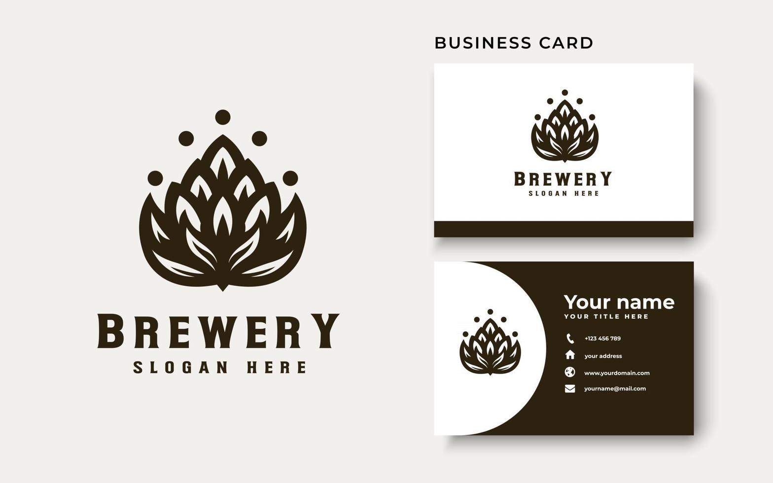 Brewery Logo Template. Vector Illustration