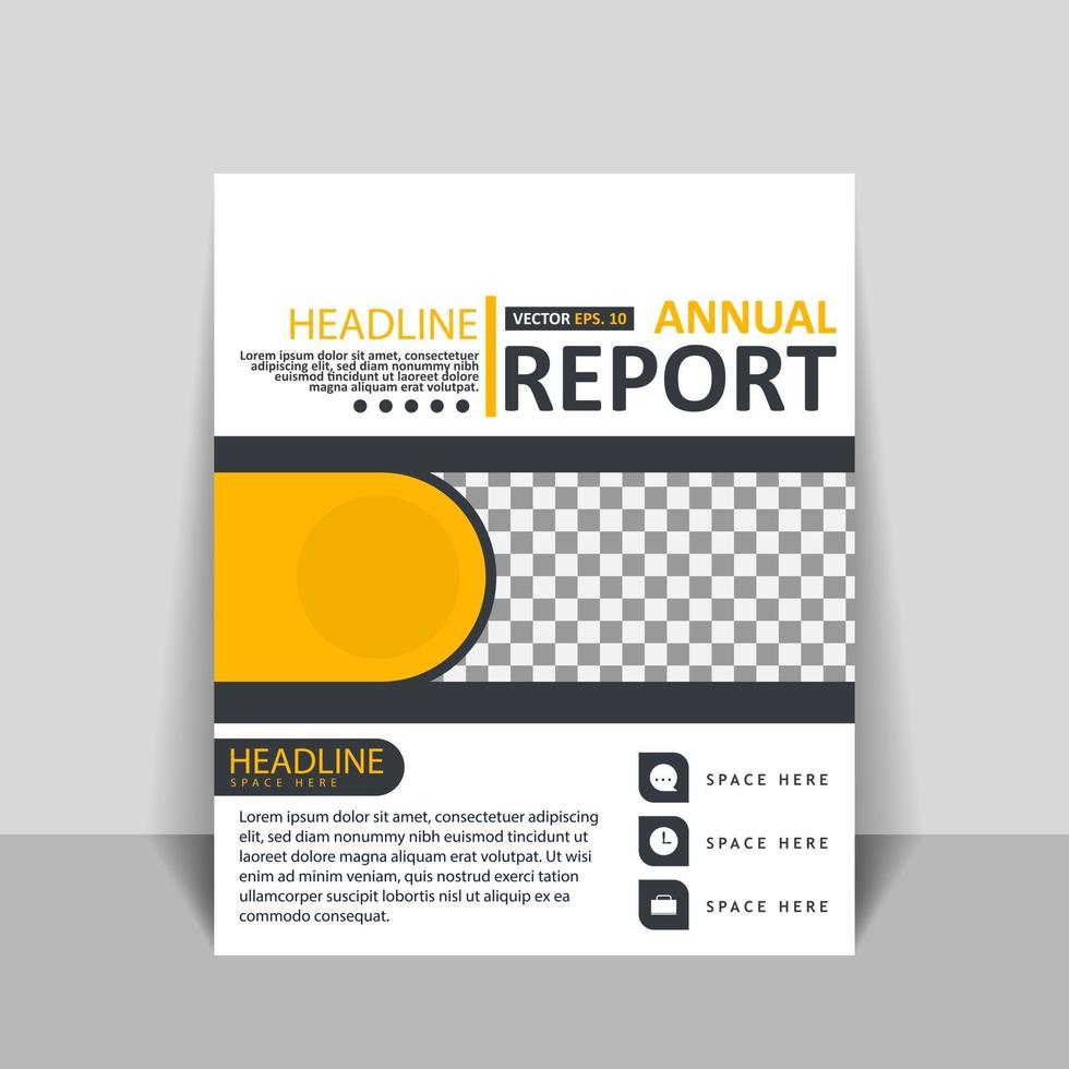 Cover designs for annual reports and business catalogs vector