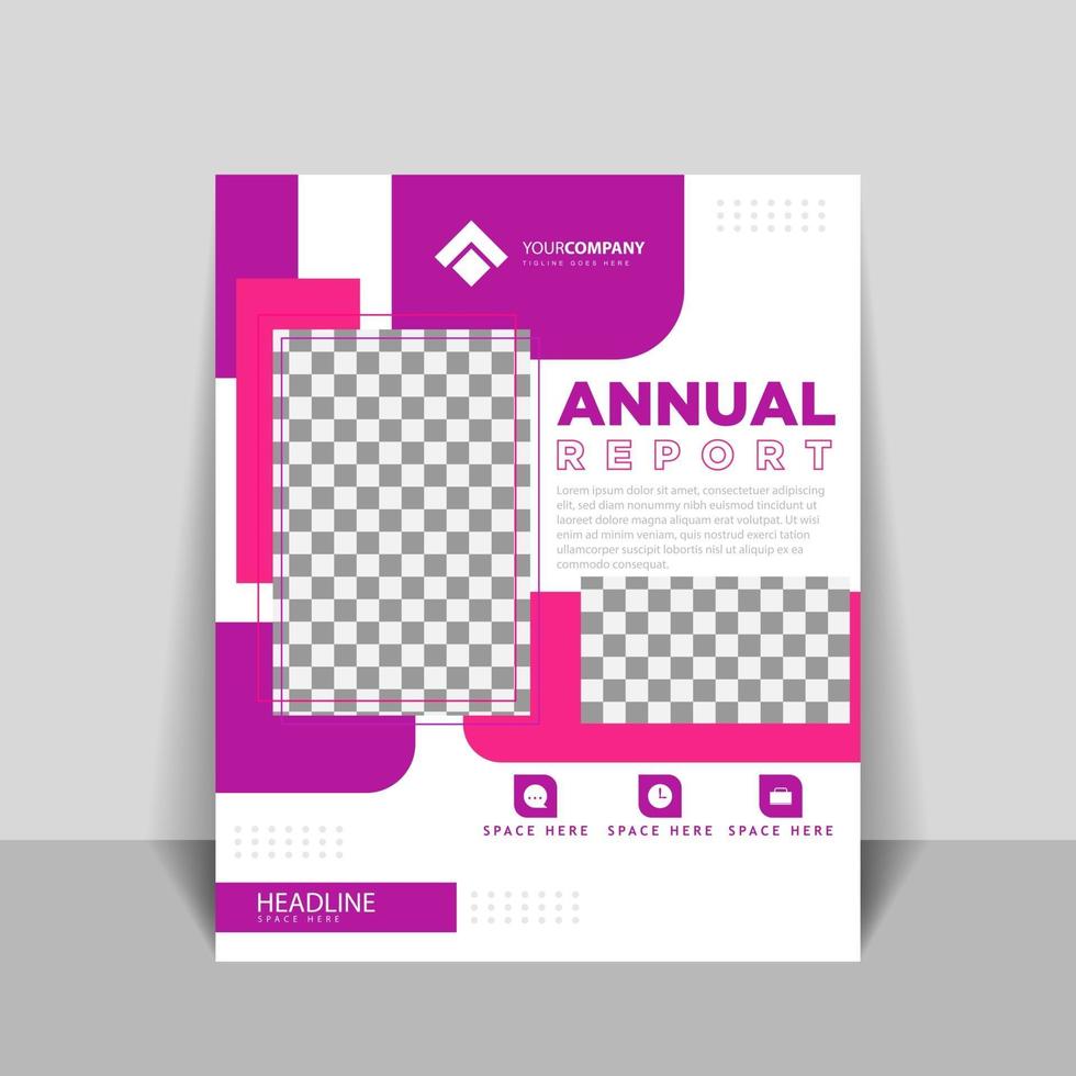 Cover designs for annual reports and business catalogs vector