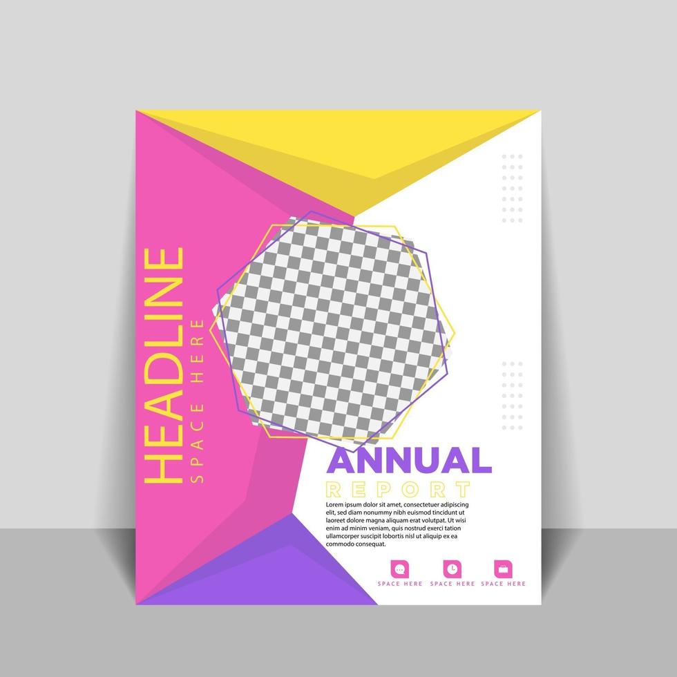 Cover designs for annual reports and business catalogs vector