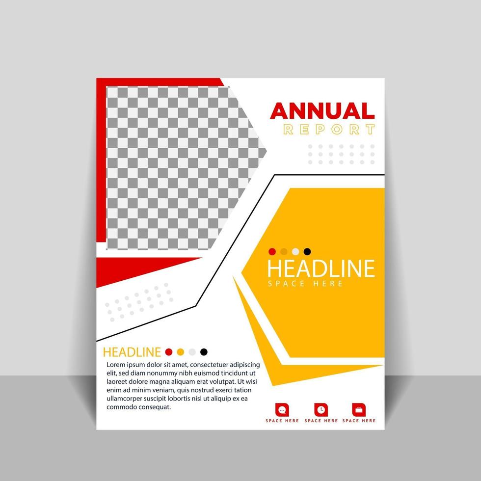 diseños de portada para informes anuales y catálogos comerciales vector