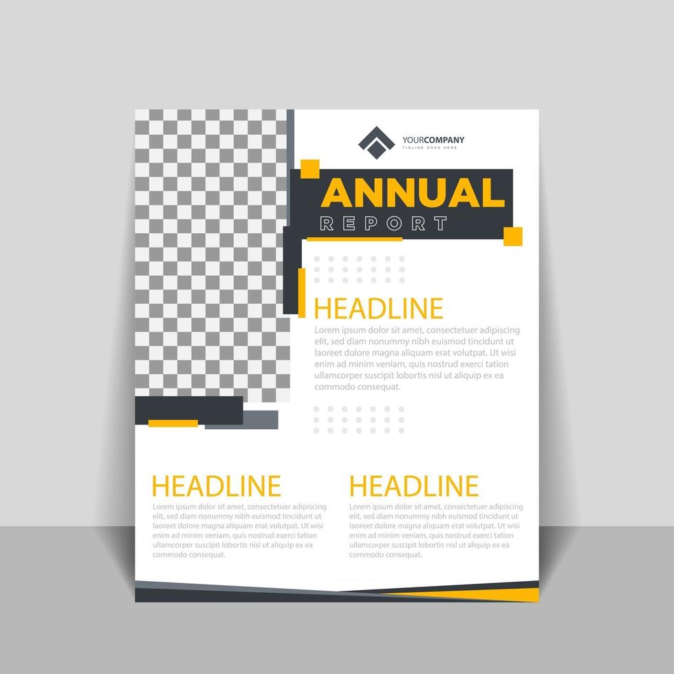 Cover designs for annual reports and business catalogs vector