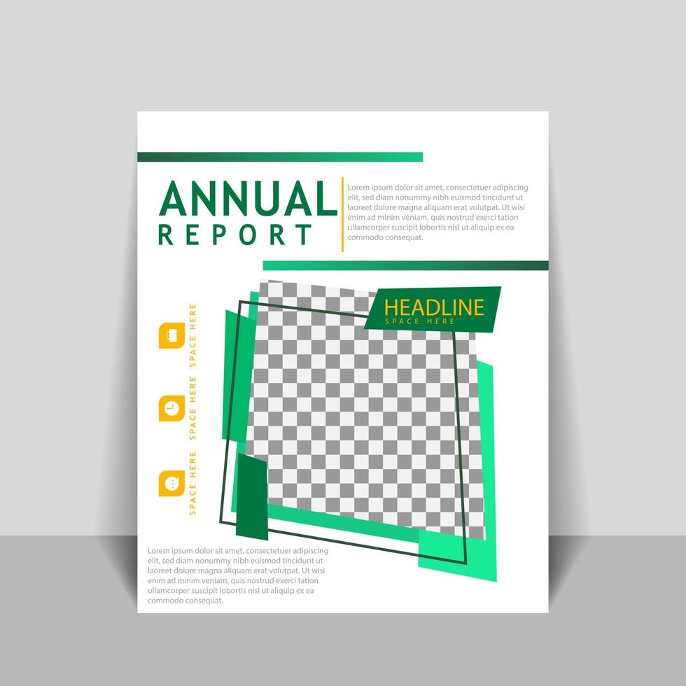Cover designs for annual reports and business catalogs vector