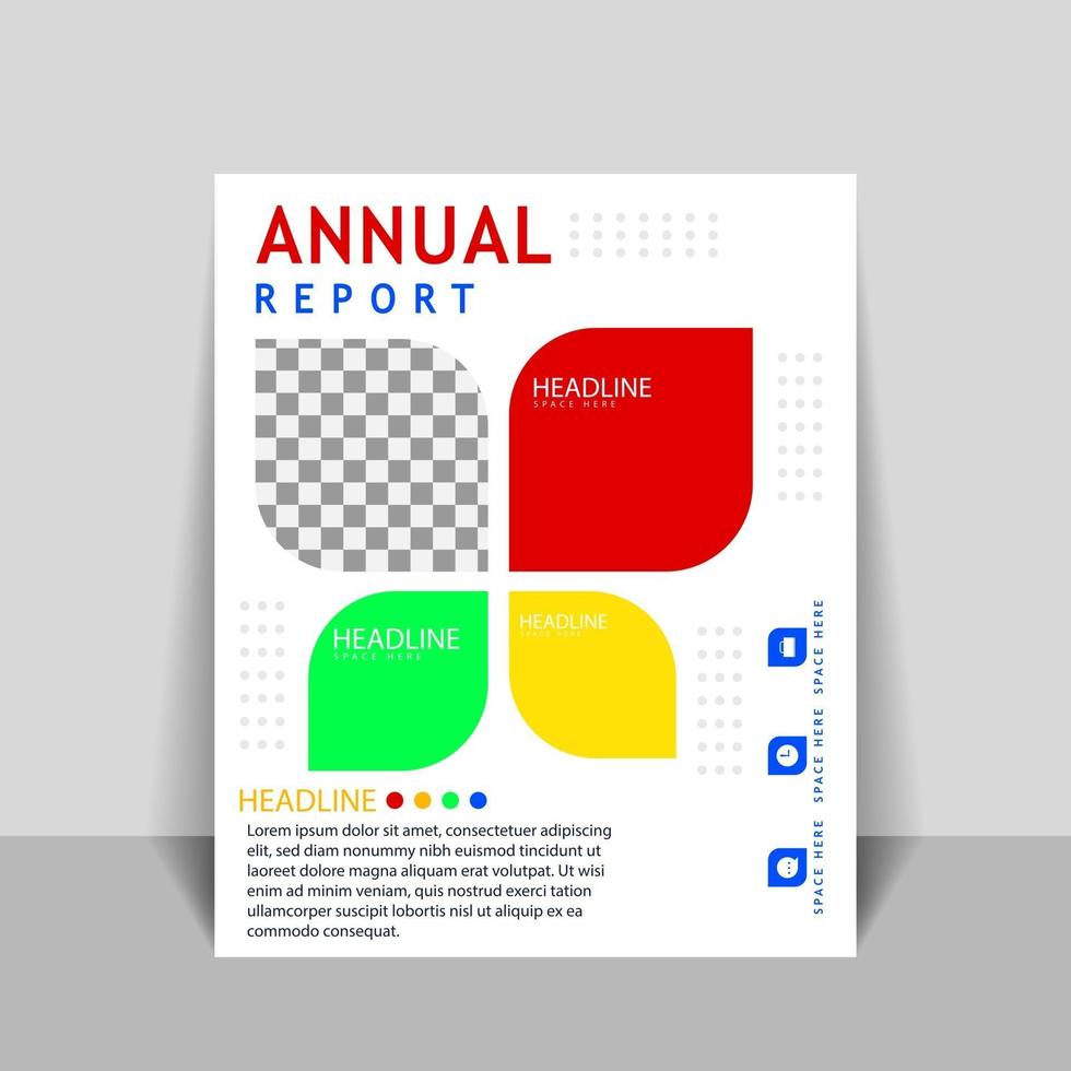 Cover designs for annual reports and business catalogs vector