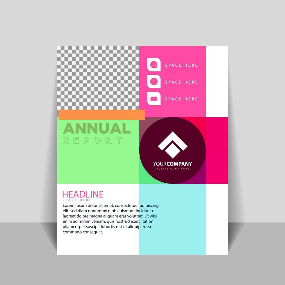 Cover designs for annual reports and business catalogs vector