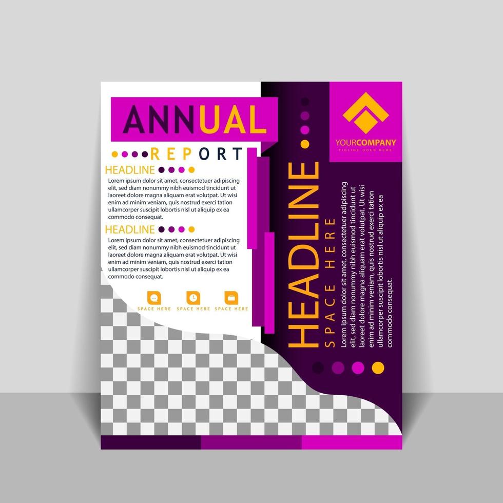 Cover designs for annual reports and business catalogs vector