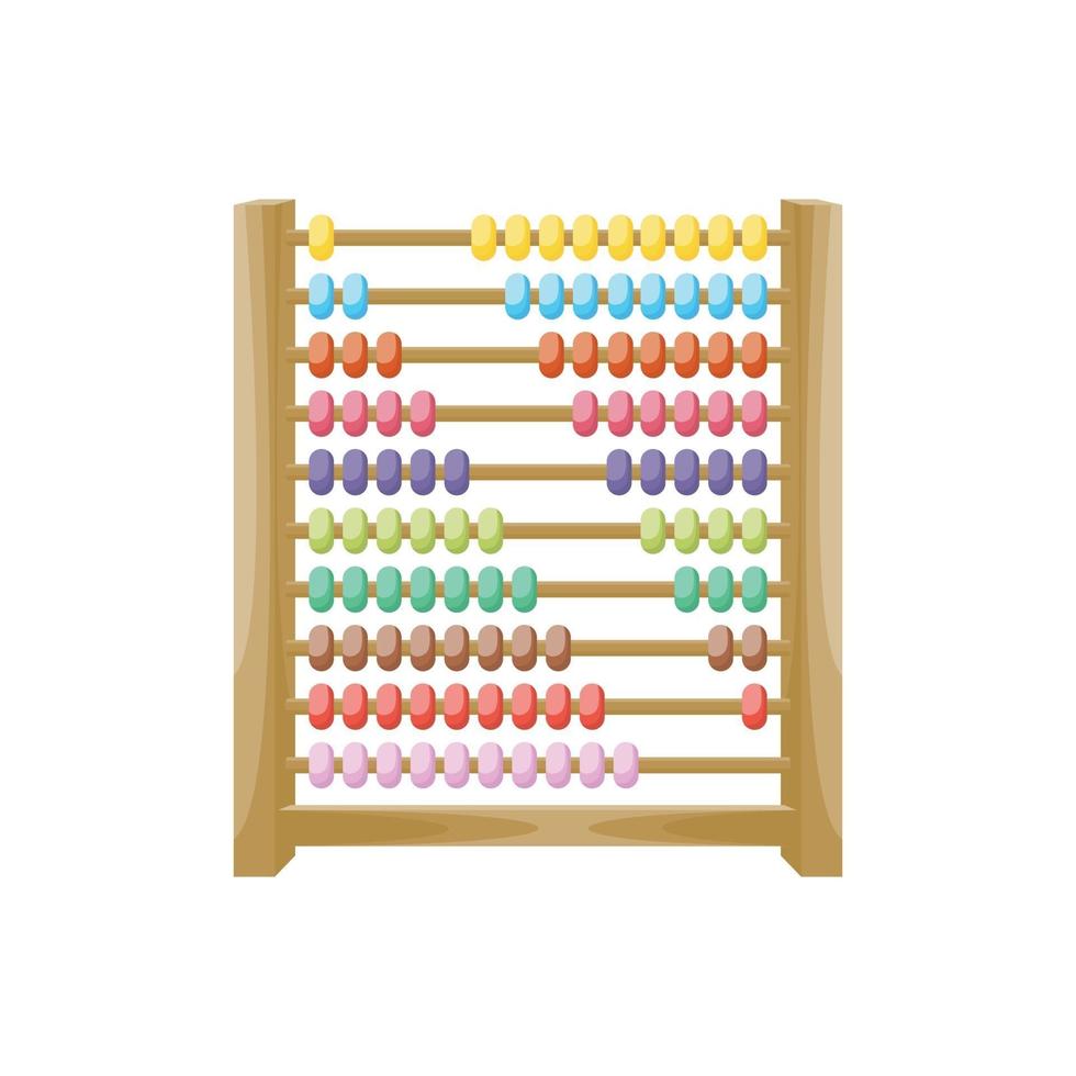 Cartoon school abacus vector
