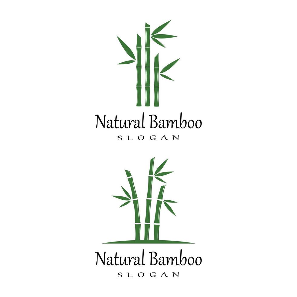 Bamboo Logo Template vector icon illustration design