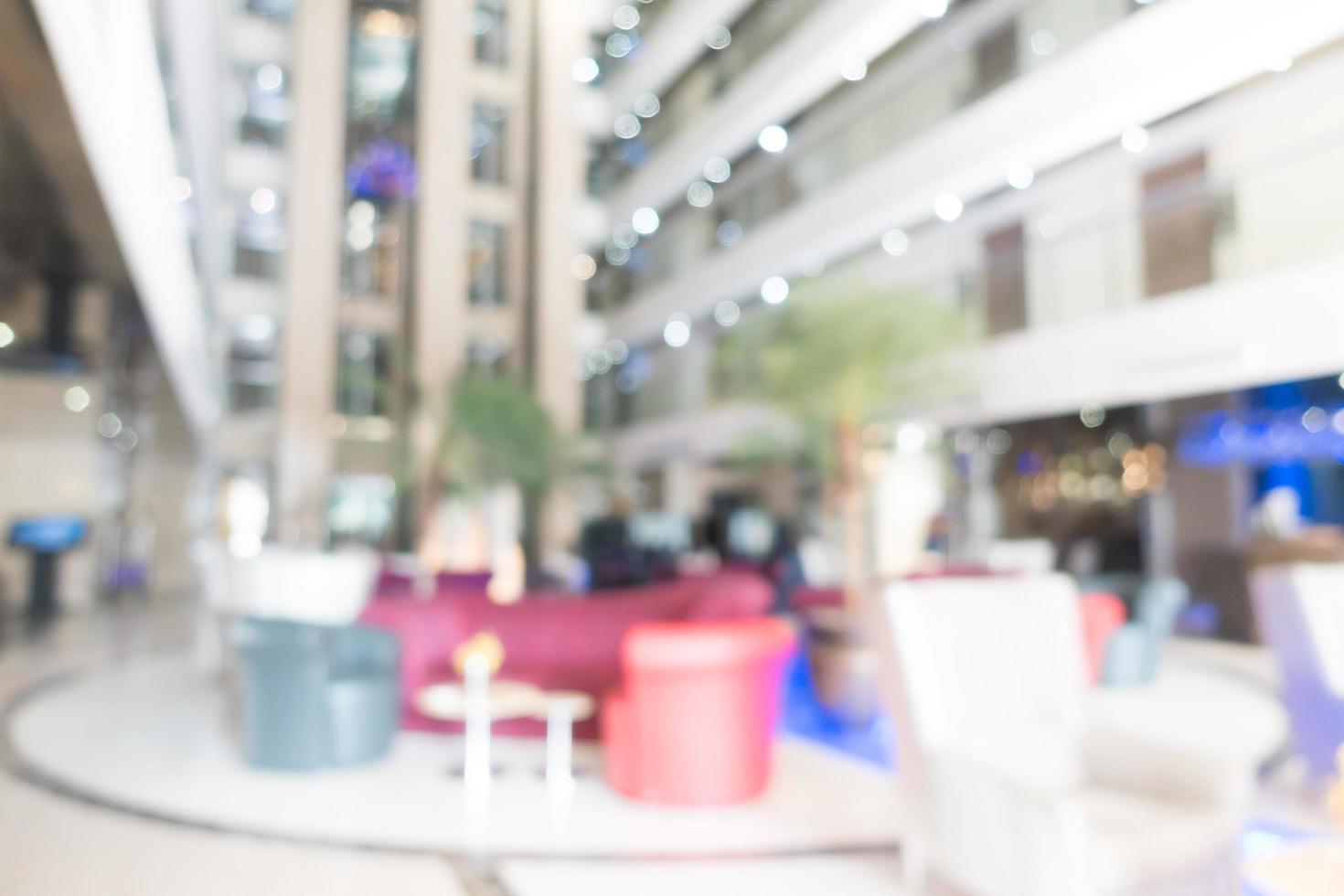 Abstract blur and defocused hotel and lobby interior photo