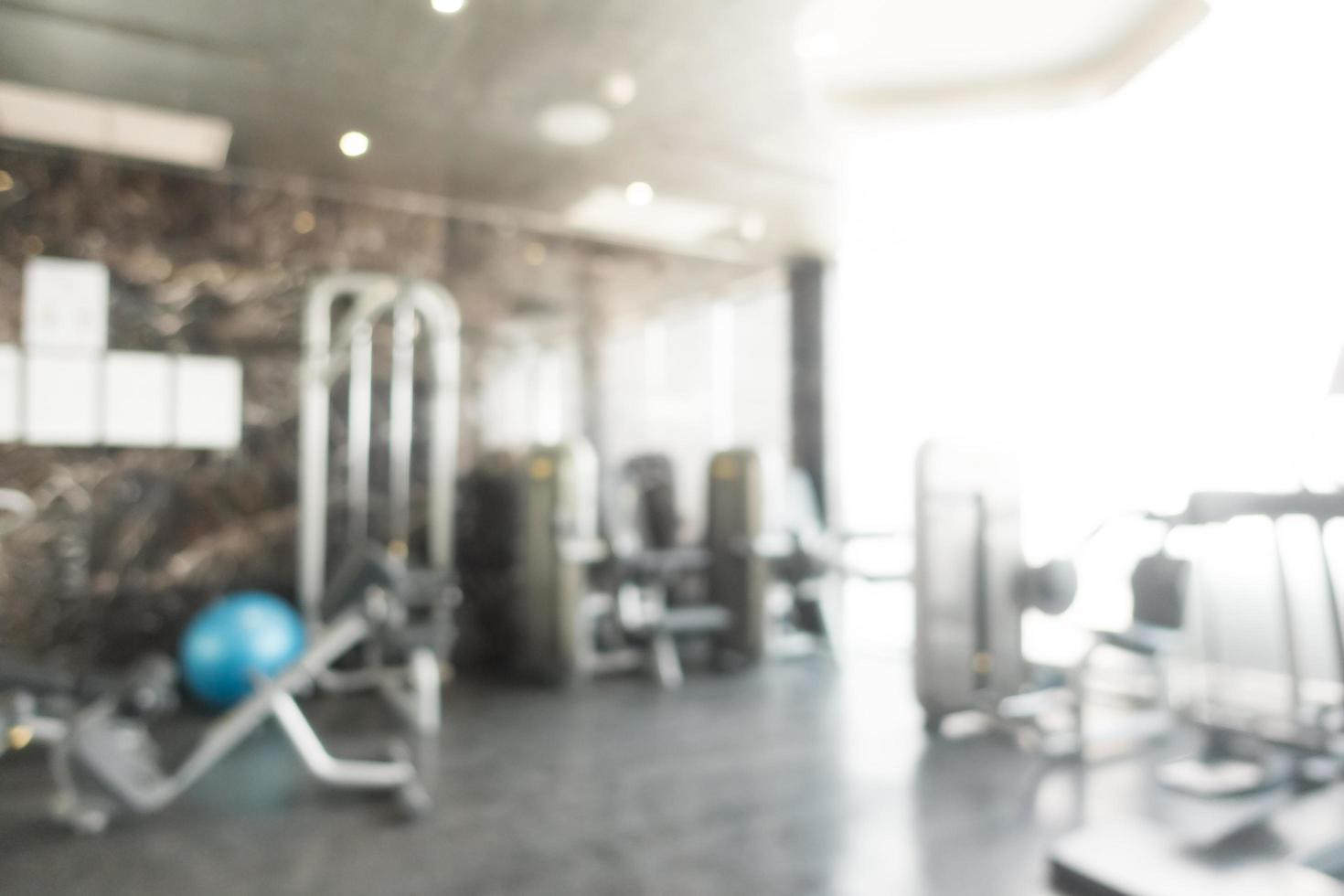 Abstract blur fitness and gym interior photo