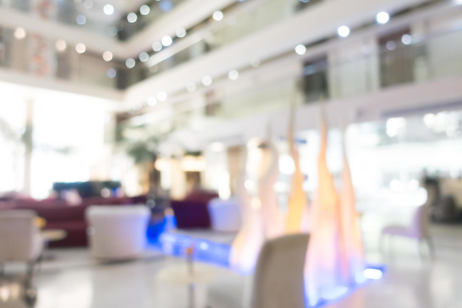 Abstract blur and defocused hotel and lobby interior photo