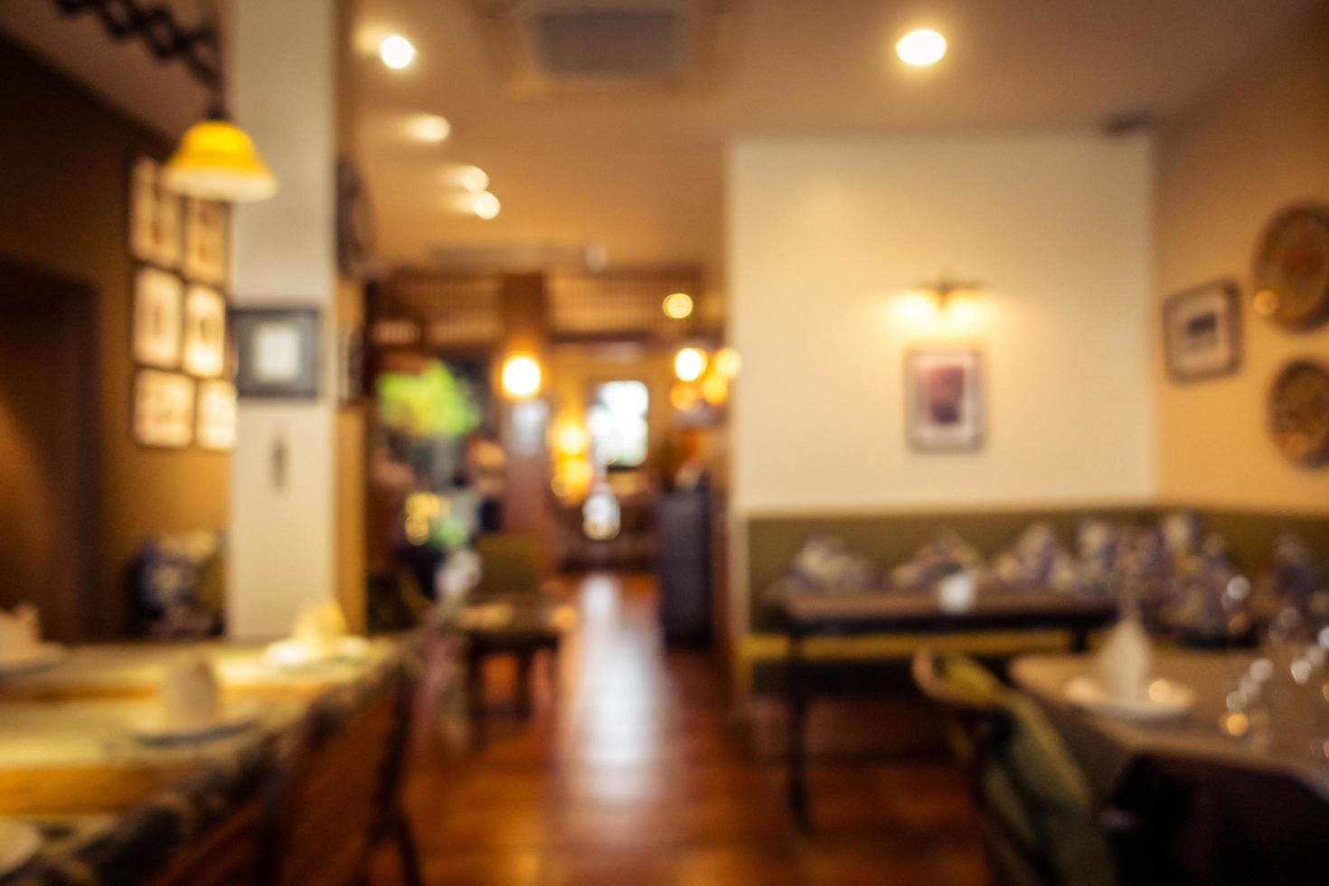 Abstract blur coffee shop cafe and restaurant photo